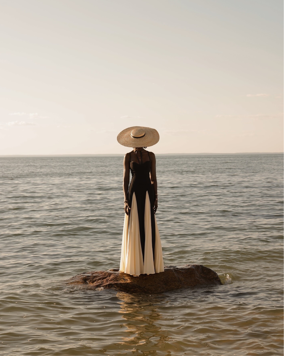 Palermo Black and white Maxi Dress