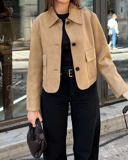 Mavie Winter Suede Jacket
