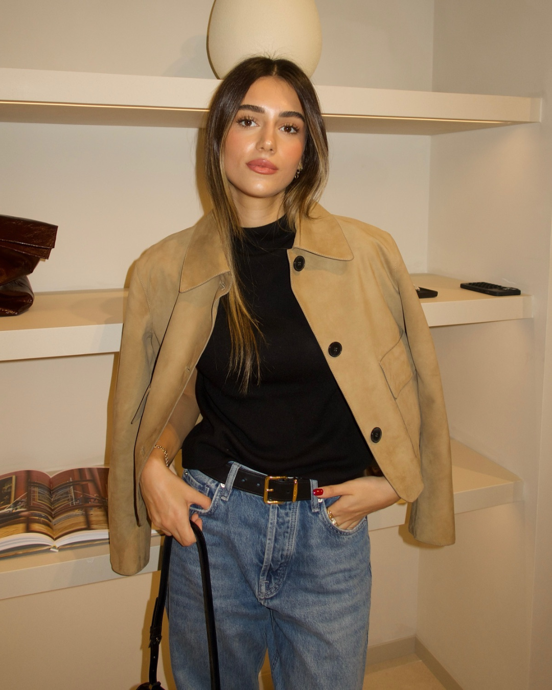 Mavie Winter Suede Jacket
