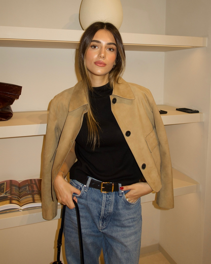 Mavie Winter Suede Jacket
