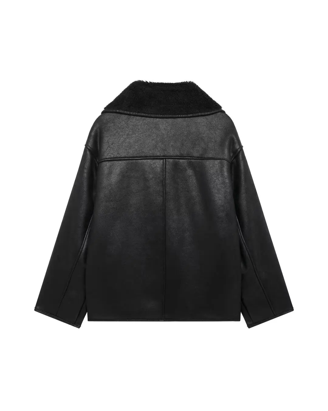 Nat Faux Brown Leather Jacket