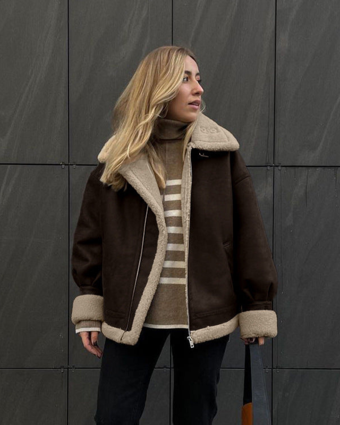 Piper Suede Oversized Jacket