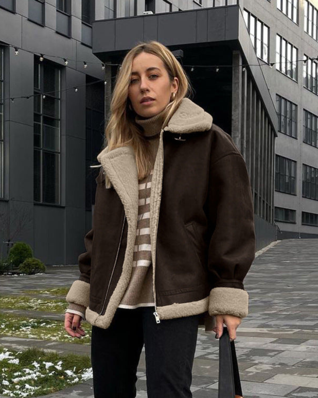 Piper Suede Oversized Jacket
