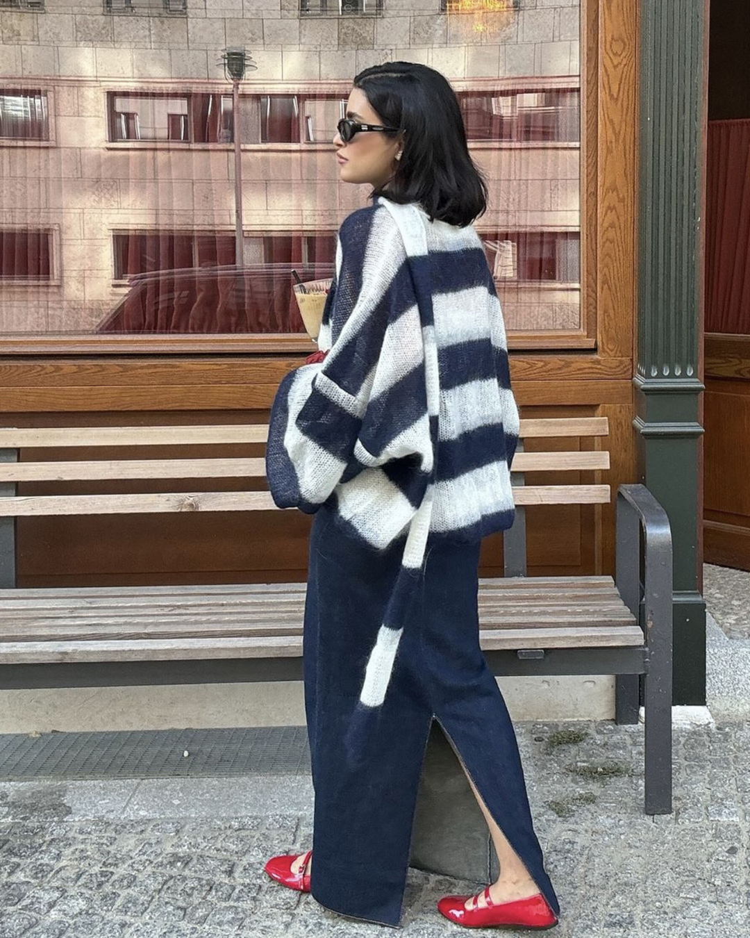Sandy Striped loose Cardigan