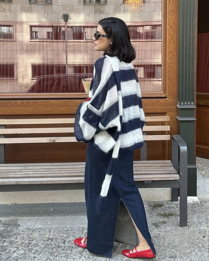 Sandy Striped loose Cardigan