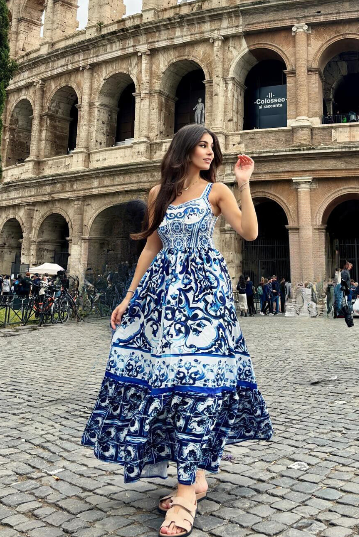 Amalfi beach Maxi dress