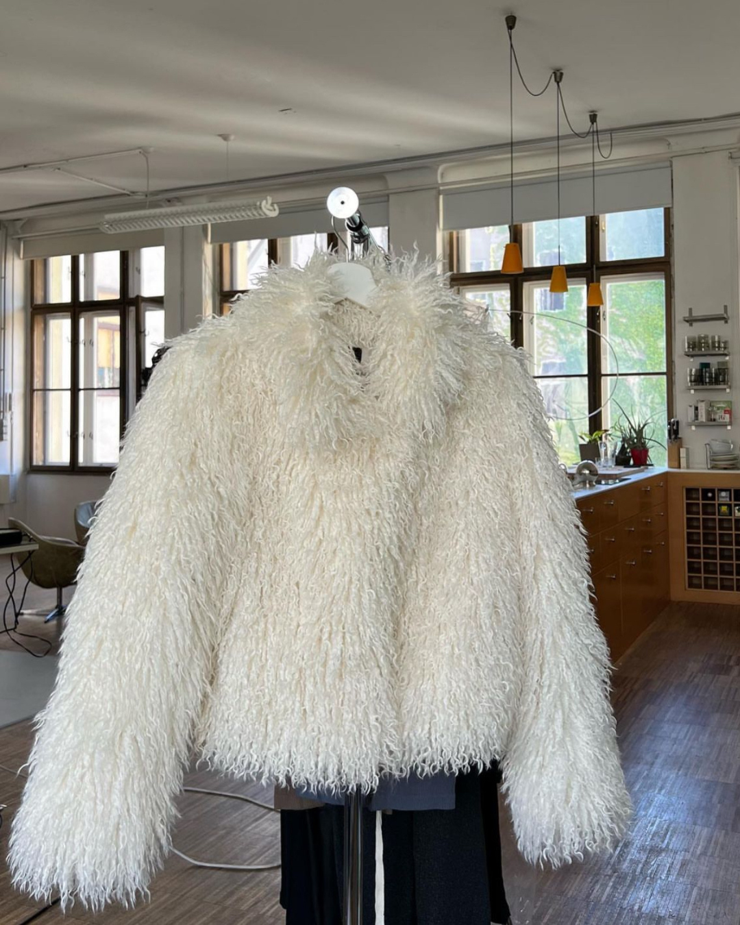 Bianca White Faux Fur Jacket