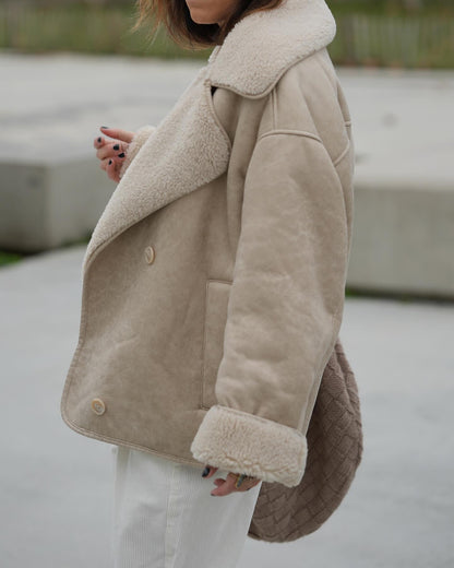Celeste oversized Leather Jacket