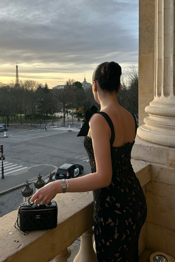 Regent Satin Lace Maxi dress