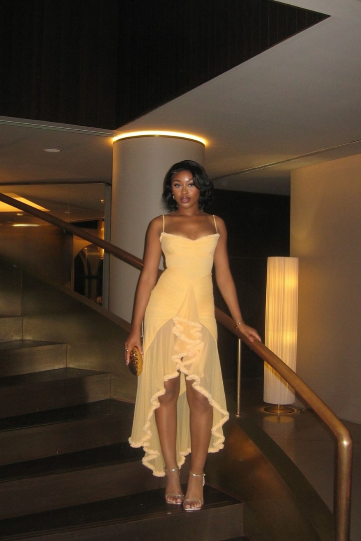 Marissa Ruffle Maxi dress