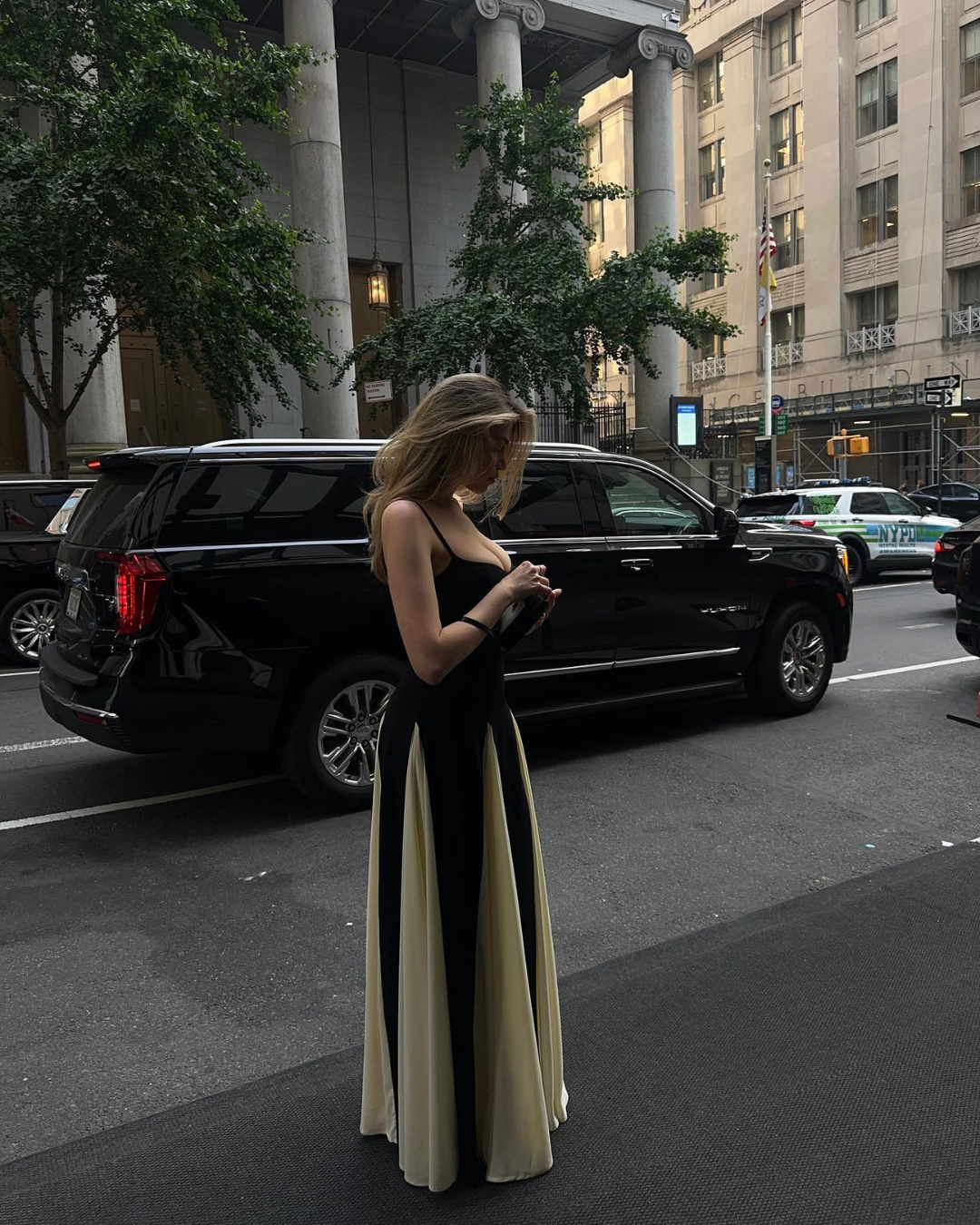 Palermo Black and white Maxi Dress