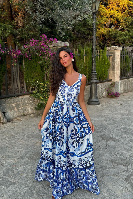 Amalfi beach Maxi dress