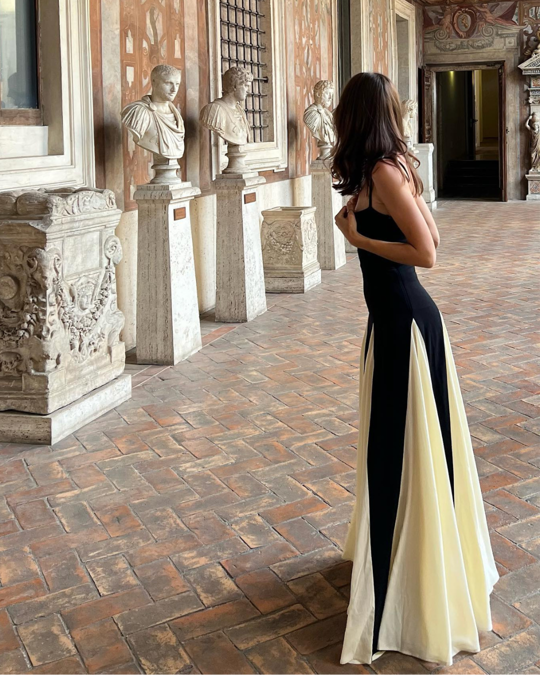 Palermo Black and white Maxi Dress