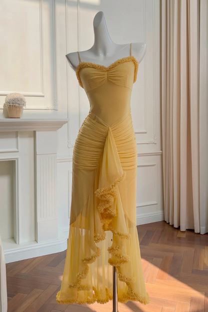 Marissa Ruffle Maxi dress