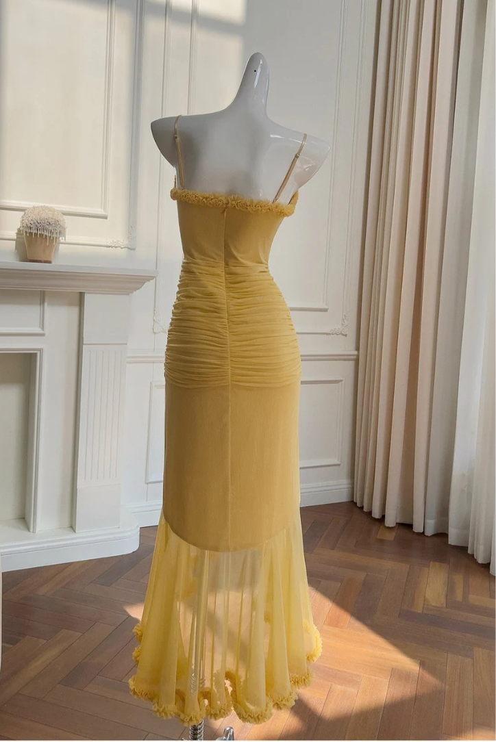 Marissa Ruffle Maxi dress