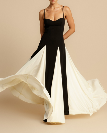 Palermo Black and white Maxi Dress