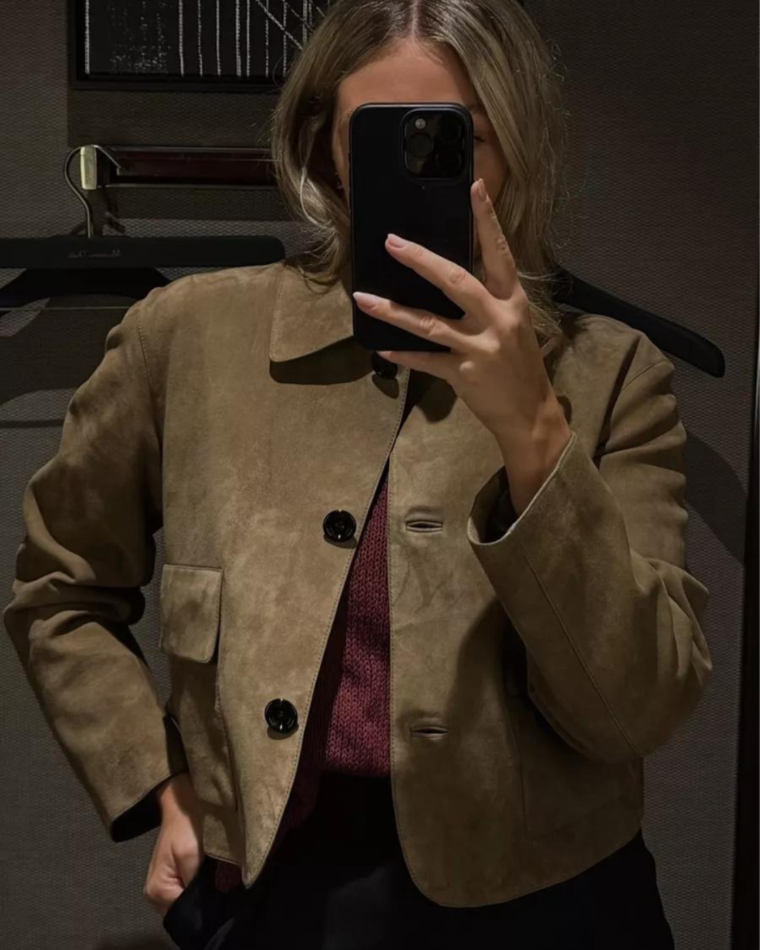 Mavie Winter Suede Jacket