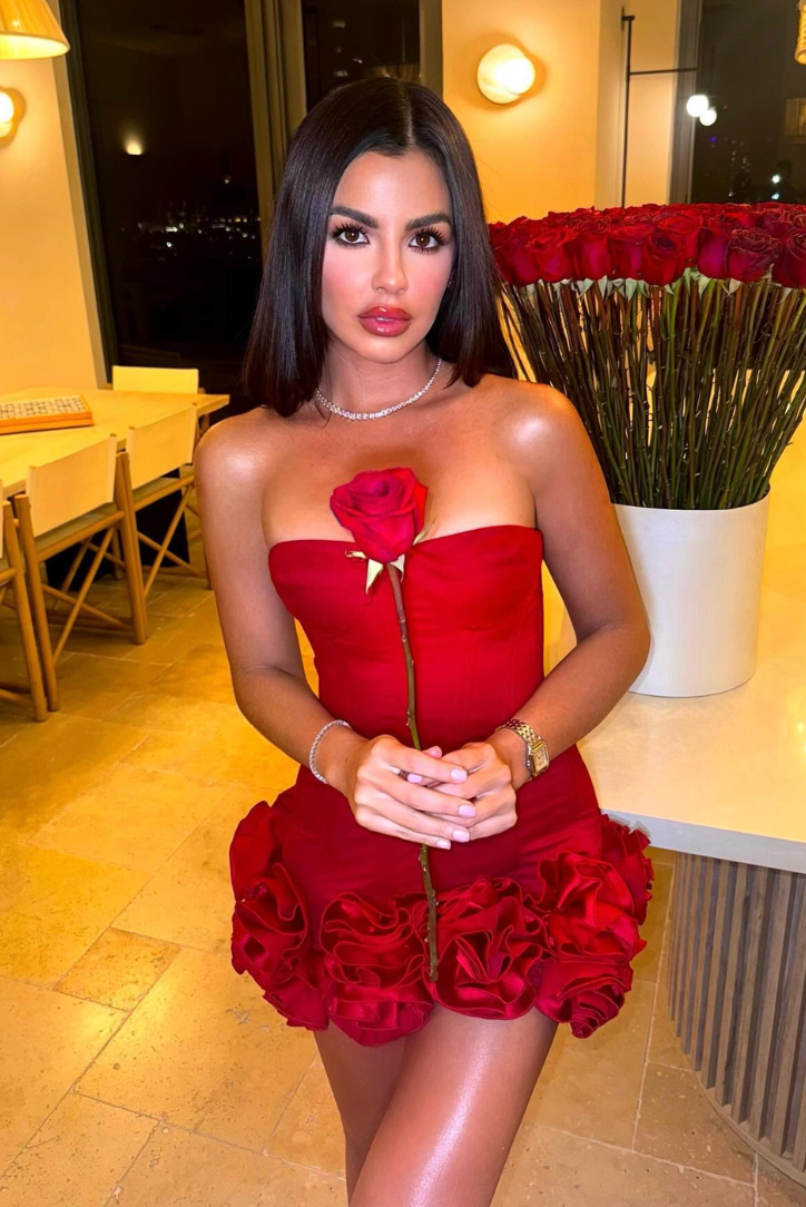 Ayana Corset Red Mini dress