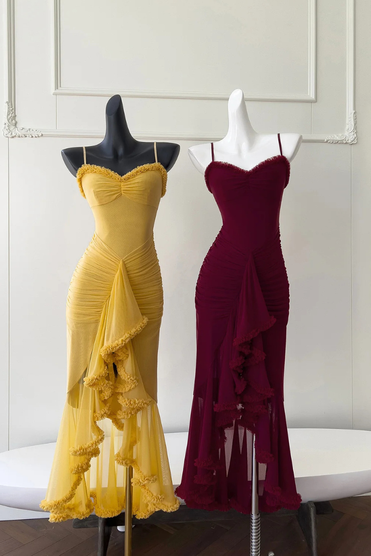 Marissa Ruffle Maxi dress