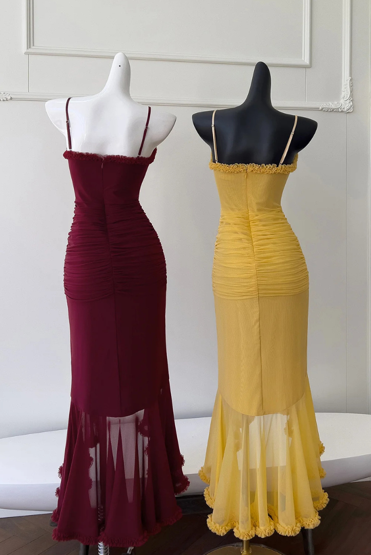 Marissa Ruffle Maxi dress