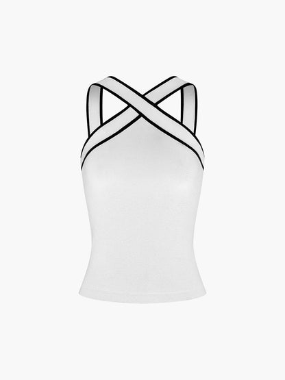 Castella Crossed Tank Top