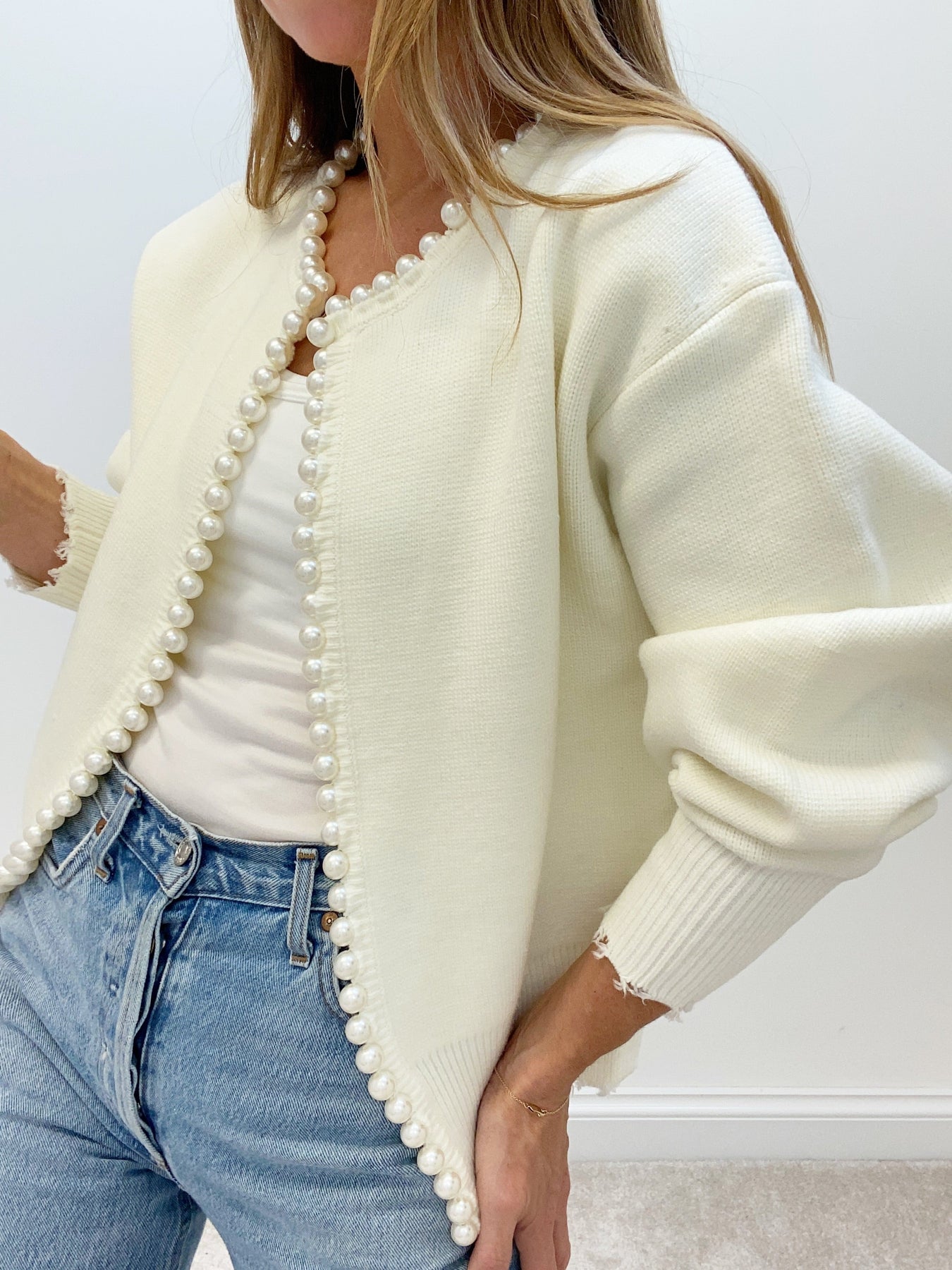 Vanessa pearl elegant Cardigan