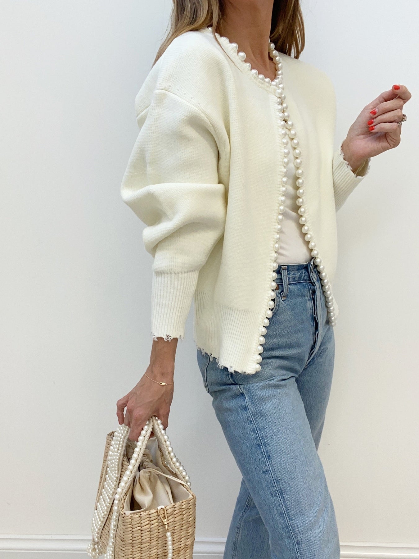 Vanessa pearl elegant Cardigan