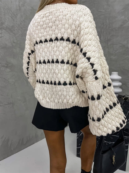 Lola Puffer Sleeve Knit Sweater