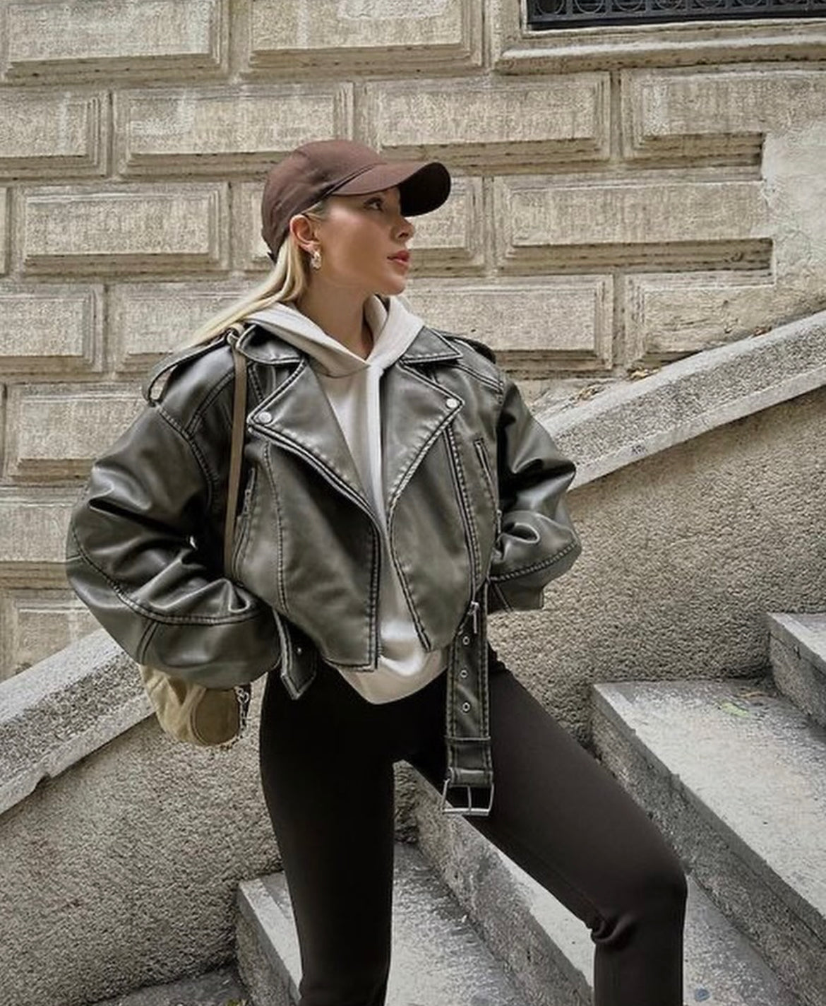 Issa Biker Leather Jacket