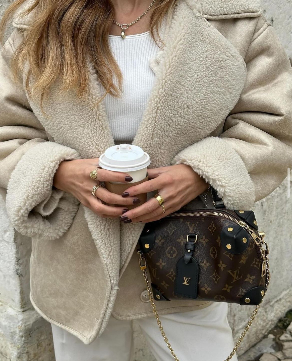 Celeste oversized Leather Jacket
