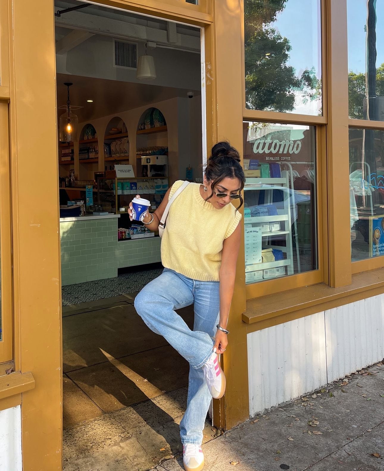 Cora Yellow Knit Vest