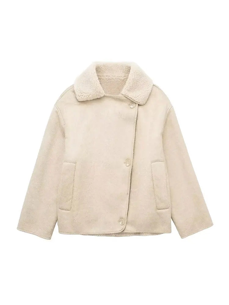 Celeste oversized Leather Jacket