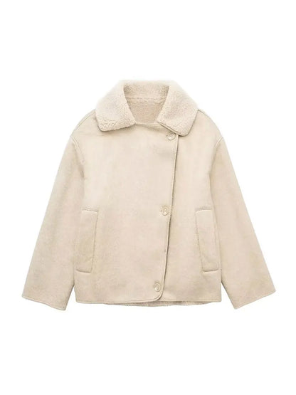 Celeste oversized Leather Jacket