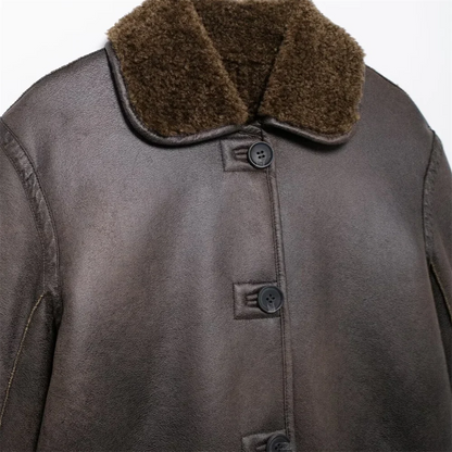 Lena Faux Leather Reversible Jacket
