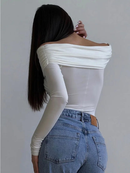 Ky Crossed Off-Shoulder Top