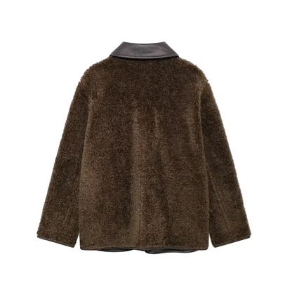 Lena Faux Leather Reversible Jacket