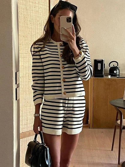Sienna Knit stripe Co-ord Set