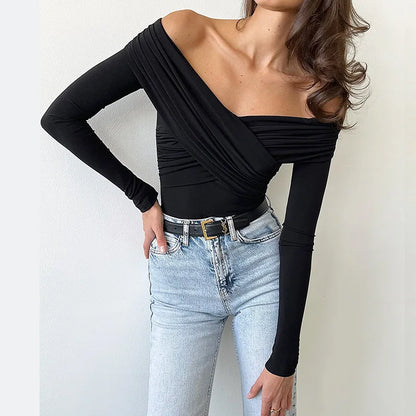 Ky Crossed Off-Shoulder Top