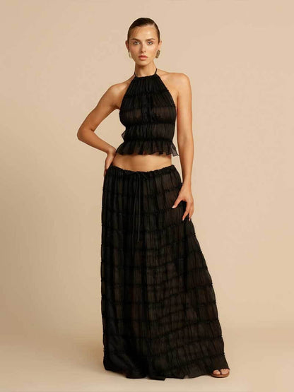 Trixie two-piece set with frill details
