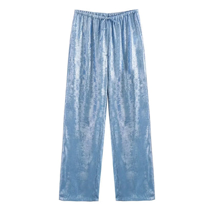 Julia Sparking Wide-Leg Pants