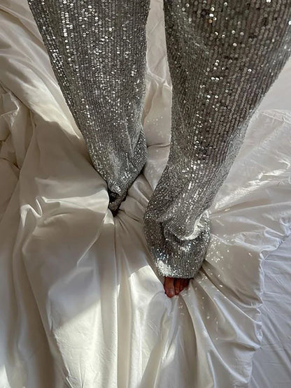 Serena Sparkling Wide-Leg Pants