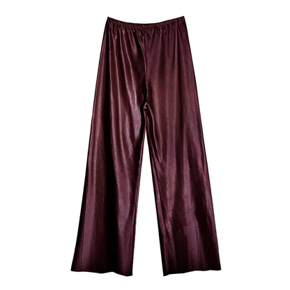 Dee Satin Wide-Leg Pants
