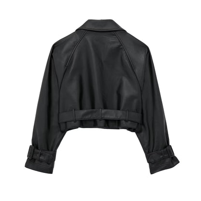 Zara black leather jacket