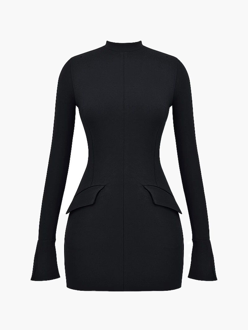 Adore long sleeve blue Dress
