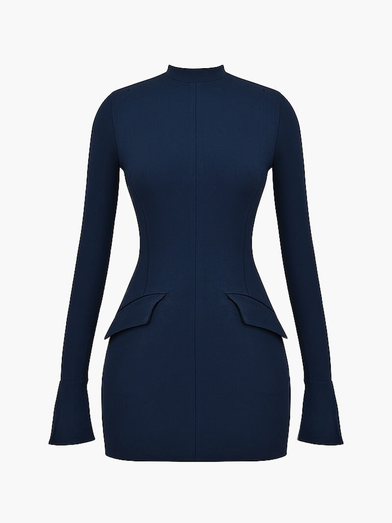 Adore long sleeve blue Dress