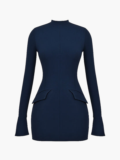 Adore long sleeve blue Dress