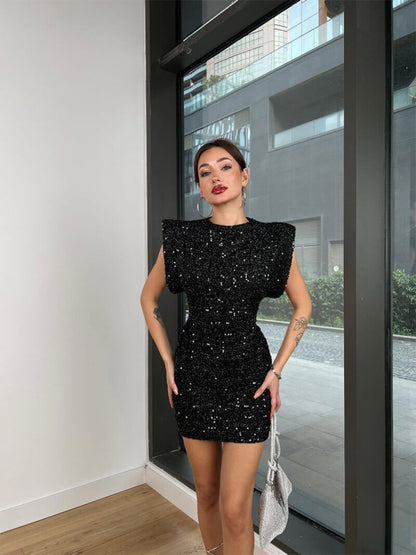 Anne Glitter Mini Dress