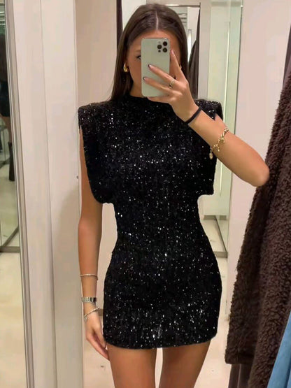 Anne Glitter Mini Dress