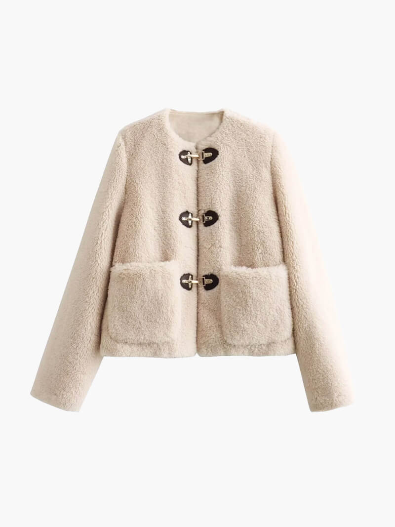 Khloe Sheep Cream Jacket