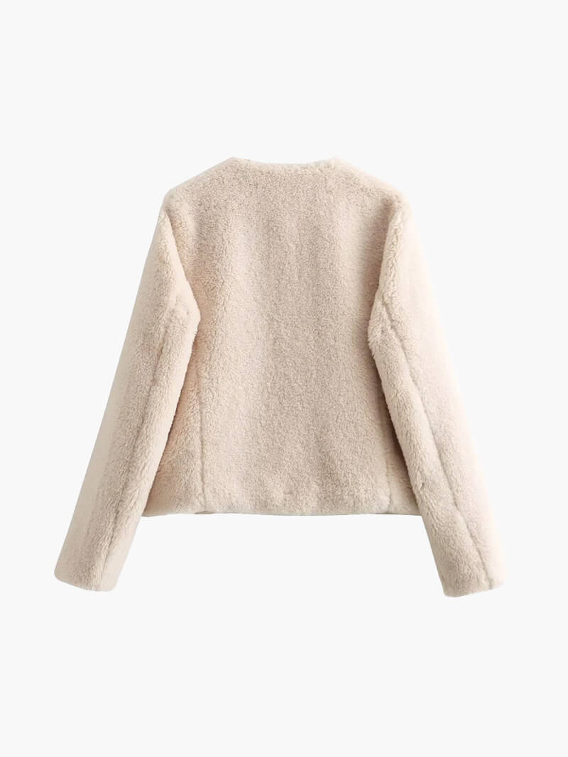 Khloe Sheep Cream Jacket